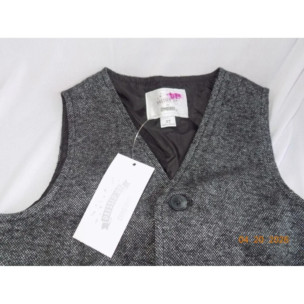 New Dressed up by Gymboree boy's dress vest size 3t